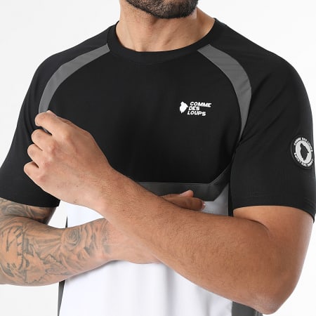Comme Des Loups - Ensemble Tee Shirt Et Short Jogging Master Noir Blanc Gris Anthracite