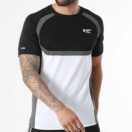 Comme Des Loups - Ensemble Tee Shirt Et Short Jogging Master Noir Blanc Gris Anthracite