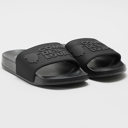 Comme Des Loups - Claquettes Rubb Noir
