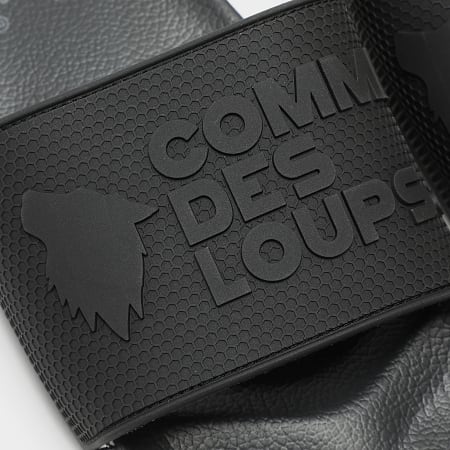 Comme Des Loups - Claquettes Rubb Noir