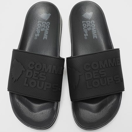 Comme Des Loups - Claquettes Rubb Noir