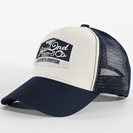Classic Series - Cappellino Trucker M-1060-CAP822 Blu Marino Beige Chiaro