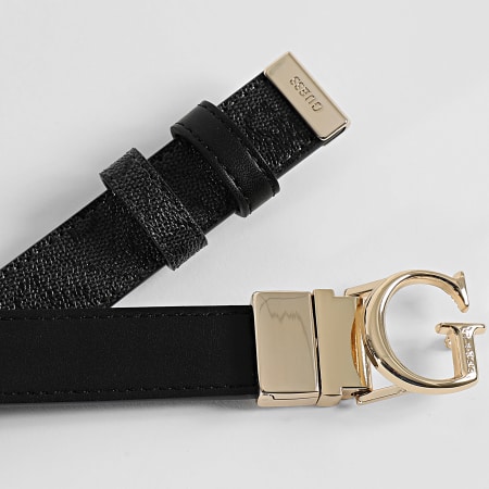 Guess - Ceinture Réversible Femme BW9349-P6225 Noir Gris Anthracite Doré