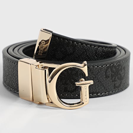 Guess - Ceinture Réversible Femme BW9349-P6225 Noir Gris Anthracite Doré
