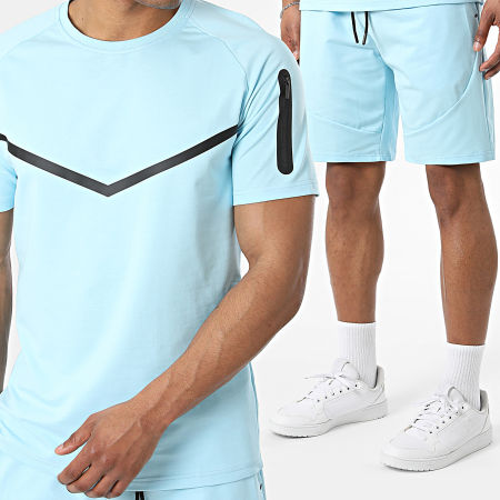 Classic Series - Ensemble Tee Shirt Et Short Jogging 765 Bleu Clair