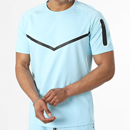 Classic Series - Ensemble Tee Shirt Et Short Jogging 765 Bleu Clair