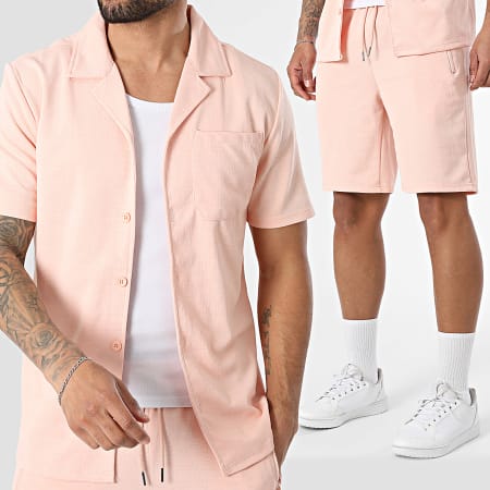 Classic Series - Ensemble Chemise Manches Courtes Et Short Jogging 090 Rose