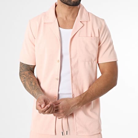 Classic Series - Ensemble Chemise Manches Courtes Et Short Jogging 090 Rose