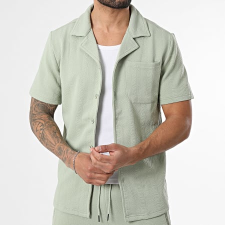 Classic Series - Ensemble Chemise Manches Courtes Et Short Jogging 300 Vert Clair