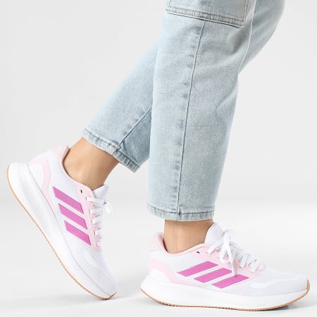 Adidas Sportswear - Baskets Femme Runfalcon 5 J JP9396 Cloud White Clear Pink Gum