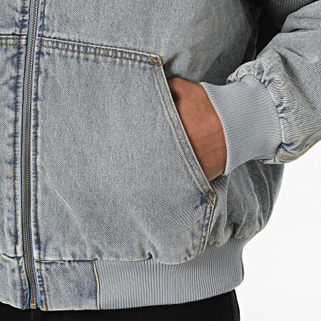 Adidas Originals - Veste Jean Capuche Zippée KE0131 Bleu Denim