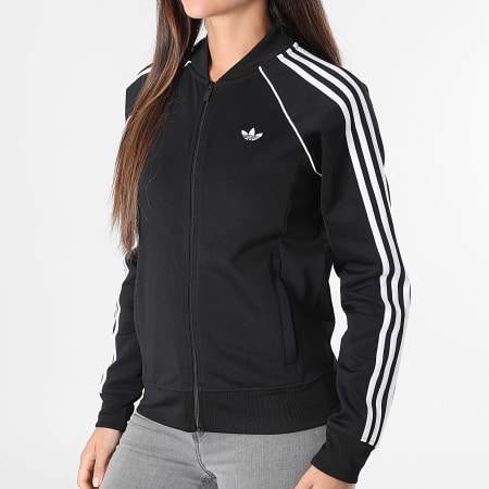 Adidas Originals - Veste Zippée A Bandes Femme SST TT KD7986 Noir