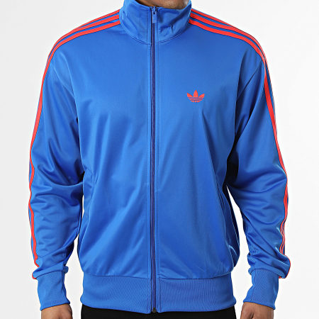 Adidas Originals - Veste Zippée A Bandes Firebird KD8310 Bleu Roi