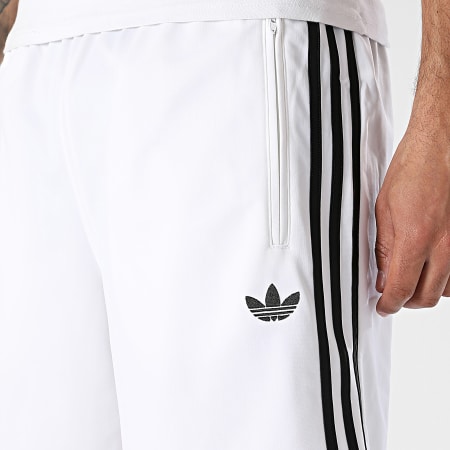 Adidas Originals - Short Jogging A Bandes Firebird KE1378 Blanc Noir