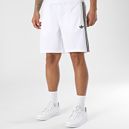 Adidas Originals - Short Jogging A Bandes Firebird KE1378 Blanc Noir