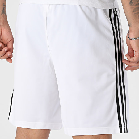 Adidas Originals - Short Jogging A Bandes Firebird KE1378 Blanc Noir