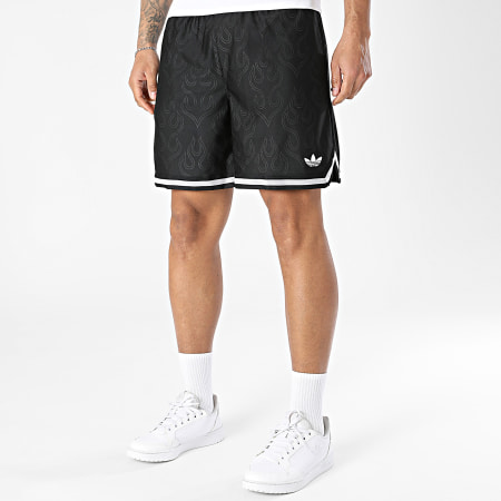 Adidas Originals - Short Jogging Jacquard KA9361 Noir