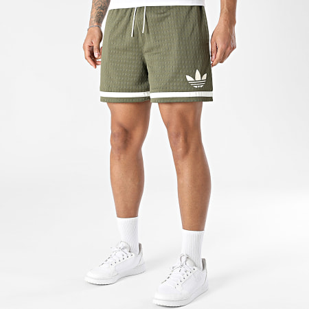 Adidas Originals - Short Jogging Warp Knit KB6155 Vert Kaki