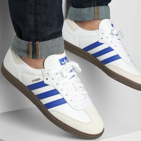 Adidas Originals - Baskets Samba OG JR0909 Footwear White Lucid Blue Gum 5