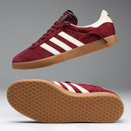 Adidas Originals - Baskets Gazelle KK2637 Maroon Cream White Gum 4
