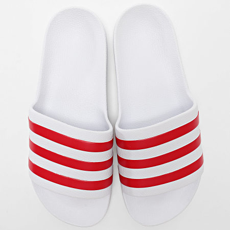 Adidas Sportswear - Claquettes Adilette Aqua HQ2444 Footwear White Collegiate Red
