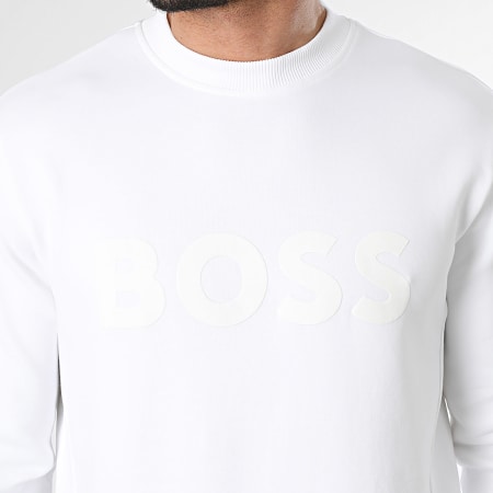 BOSS - Sweat Crewneck Salbo 50555516 Blanc