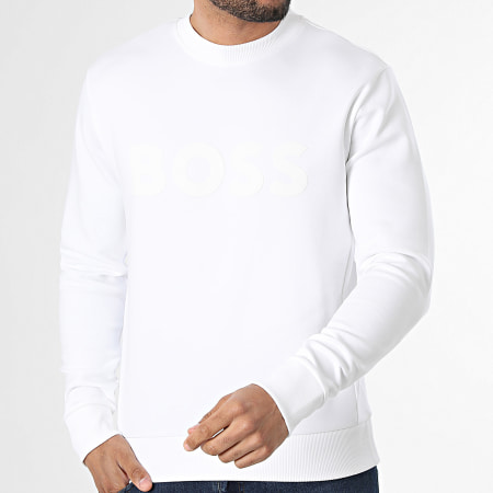 BOSS - Sweat Crewneck Salbo 50555516 Blanc