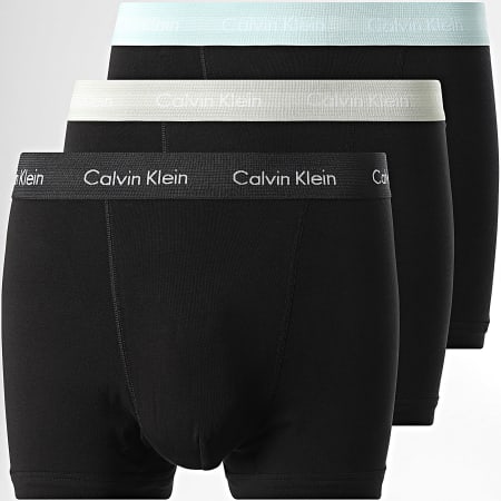 Calvin Klein - Pack de 3 Boxers Trunk U2662G Negro Verde Azul