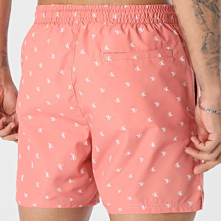 Calvin Klein - Pantalón Corto de baño Drawstring Covered 1027 Coral