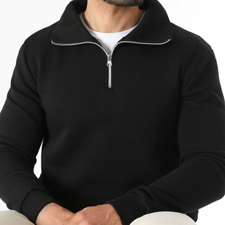 LBO - Sweat Col Montant Zippé 4166 Noir