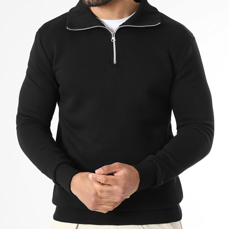 LBO - Sweat Col Montant Zippé 4166 Noir