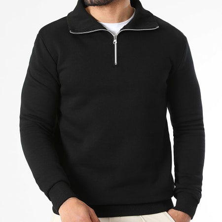 LBO - Sweat Col Montant Zippé 4166 Noir