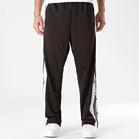Adidas Originals - Pantalon Jogging A Bandes Adibreak TP KE1679 Marron Blanc