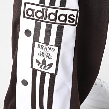 Adidas Originals - Pantalon Jogging A Bandes Adibreak TP KE1679 Marron Blanc