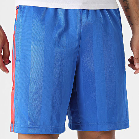 Adidas Originals - Short Jogging A Bandes 3 Stripes KE3590 Bleu Roi Rouge