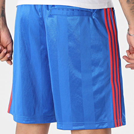 Adidas Originals - Short Jogging A Bandes 3 Stripes KE3590 Bleu Roi Rouge