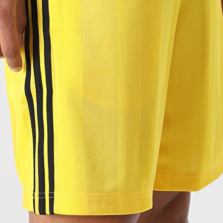 Adidas Originals - Short Jogging A Bandes 3 Stripes KE3592 Jaune Noir