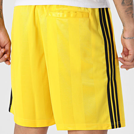 Adidas Originals - Short Jogging A Bandes 3 Stripes KE3592 Jaune Noir