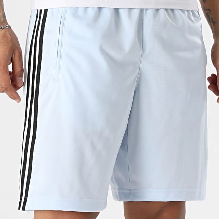Adidas Originals - Short Jogging A Bandes Firebird KD0443 Bleu Clair Noir