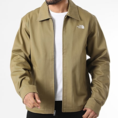 The North Face - Jass met rits Twill Collared A8G99 kaki groen