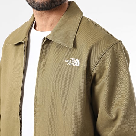 The North Face - Jass met rits Twill Collared A8G99 kaki groen