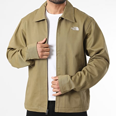 The North Face - Jass met rits Twill Collared A8G99 kaki groen