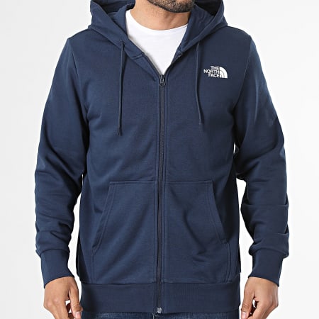 The North Face - Zipped Hoodie A8GQ7 Navy Blue