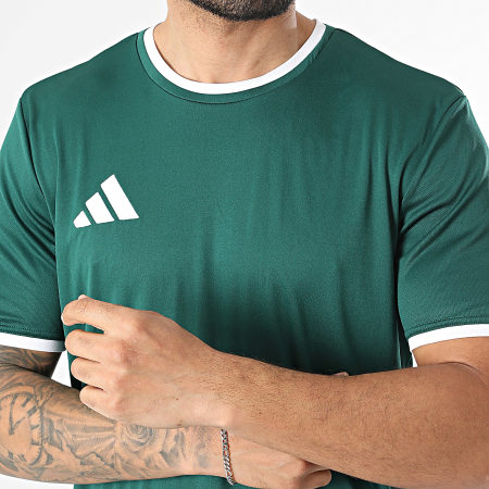 Adidas Sportswear - Ensemble Tee Shirt Et Short Jogging Entrada 26 Jersey KE9832 KE9828 Vert Foncé Blanc