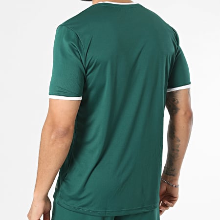 Adidas Sportswear - Ensemble Tee Shirt Et Short Jogging Entrada 26 Jersey KE9832 KE9828 Vert Foncé Blanc