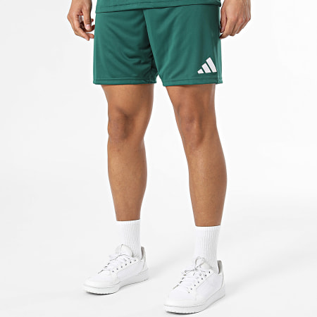 Adidas Sportswear - Ensemble Tee Shirt Et Short Jogging Entrada 26 Jersey KE9832 KE9828 Vert Foncé Blanc