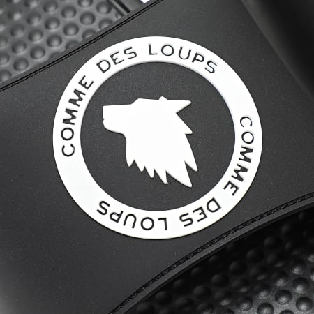 Comme Des Loups - Claquettes Air Noir Blanc