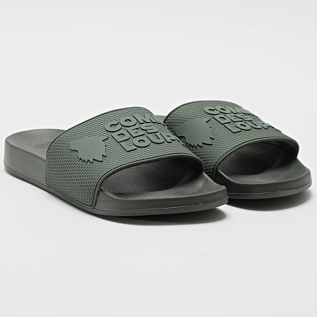 Comme Des Loups - Claquettes Rubb Vert Kaki