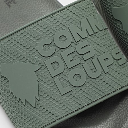 Comme Des Loups - Claquettes Rubb Vert Kaki