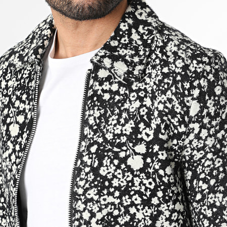 Frilivin - Veste Zippée R93 Noir Beige Clair